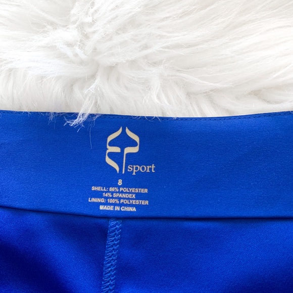 NWTExcellence & Performance By EP Pro Royal Blue Top Size Large / Skort Size 8 - Picture 8 of 16